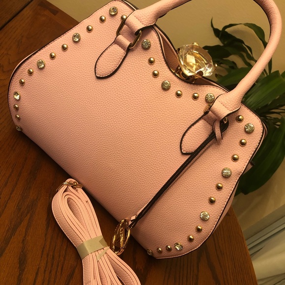 Traci Lynn Pink Diamond Bag - Picture 1 of 5